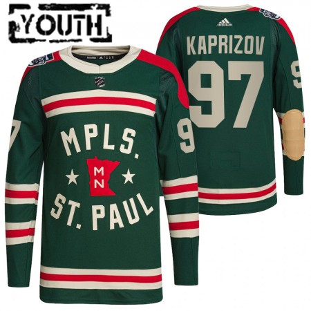 Minnesota Wild Kirill Kaprizov 97 2022 Winter Classic Authentic Shirt - Kinderen